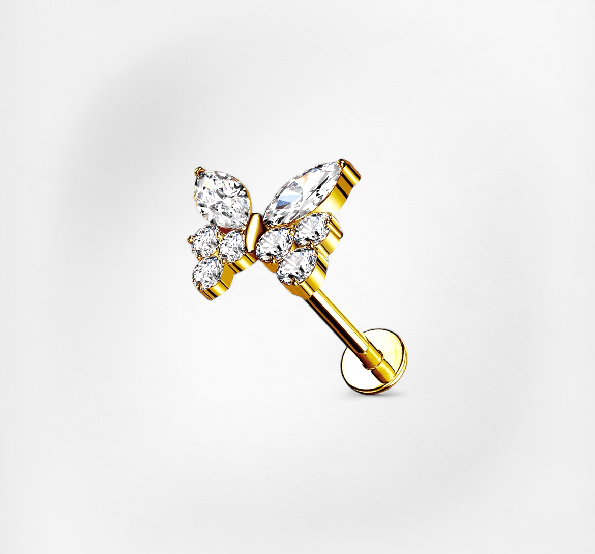 Piercing April - Labret Plumeria Piercing