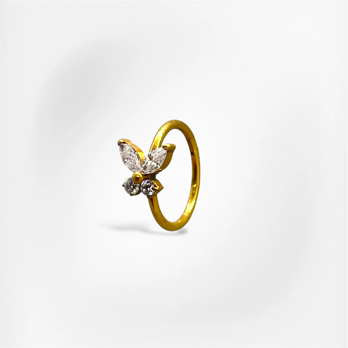 Anneau de nez Louna en titane, diamètre 8 mm