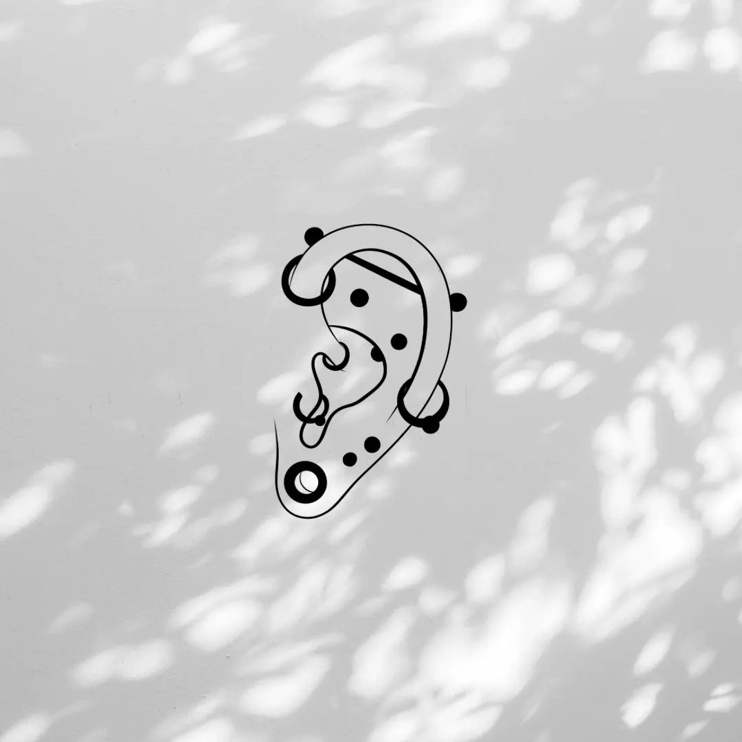 Oreilles - Plumeria Piercing