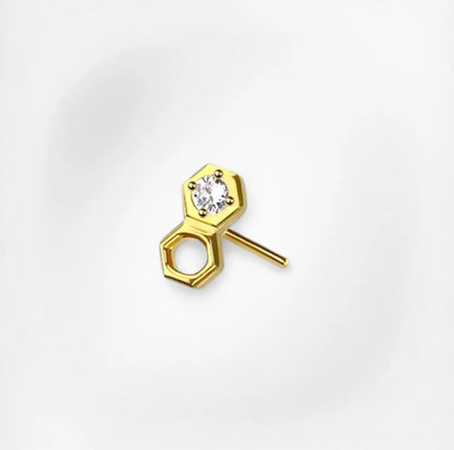 Aurora Beam Plumeria Piercing