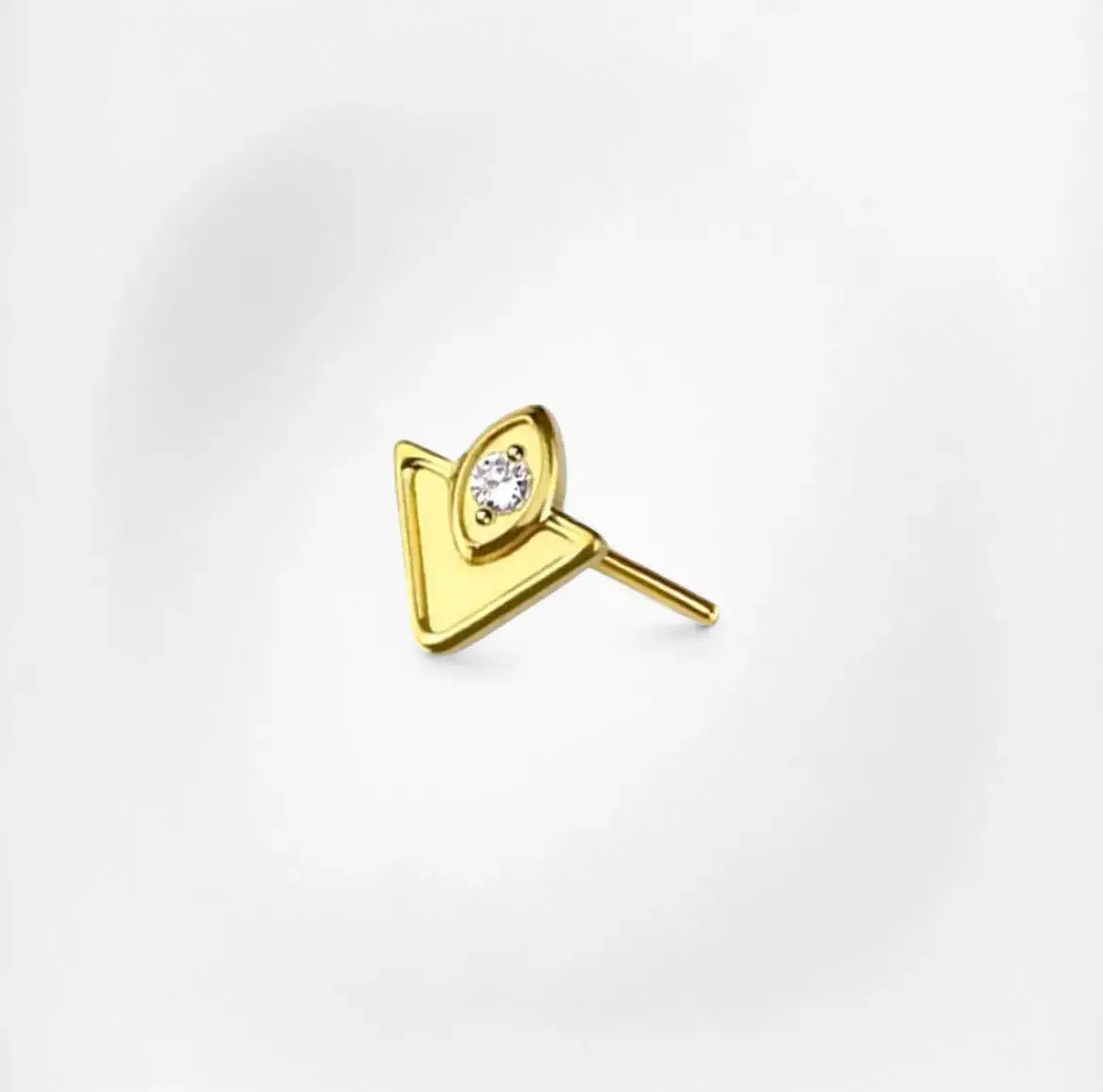 Aurora Light Plumeria Piercing