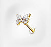 Piercing April - Labret Plumeria Piercing