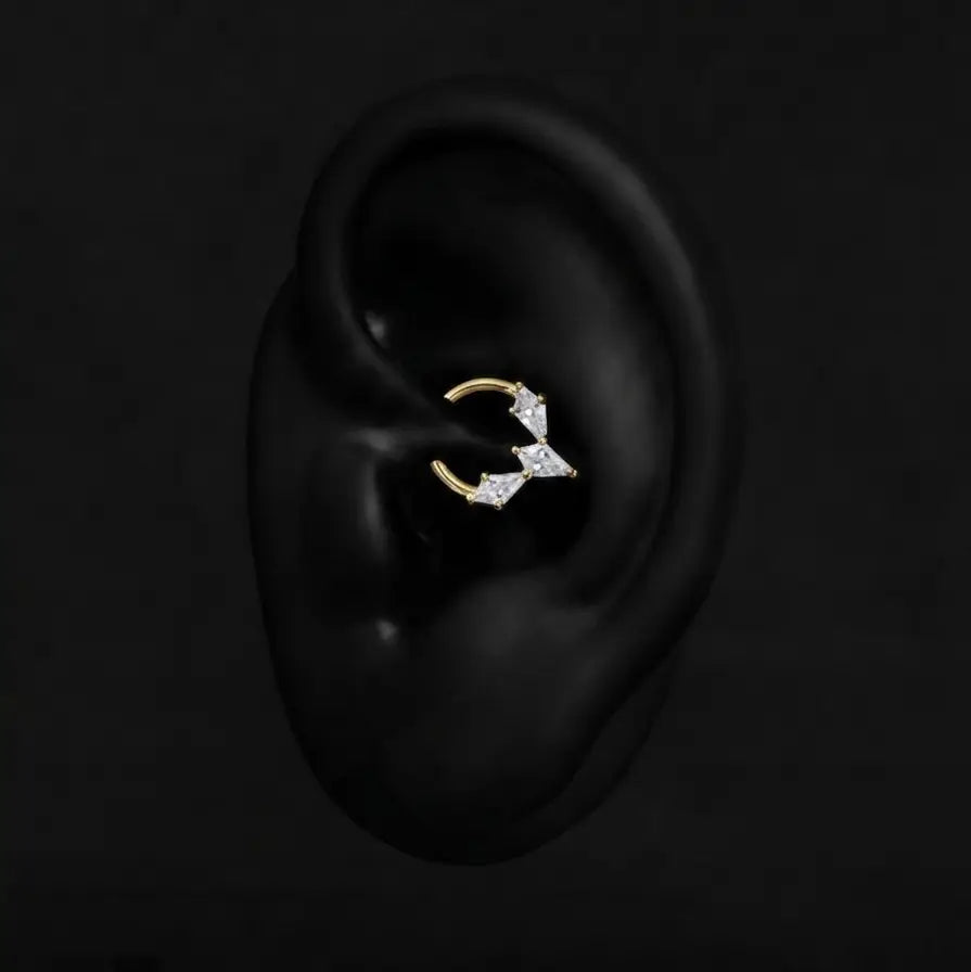 Piercing Gabie - Anneau Plumeria Piercing