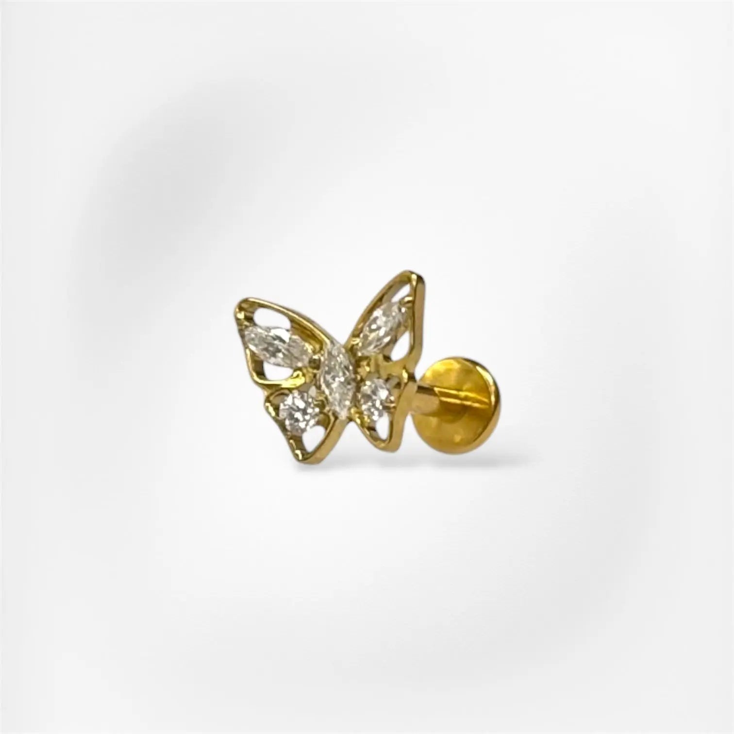 Piercing Gloria  - Labret Plumeria Piercing