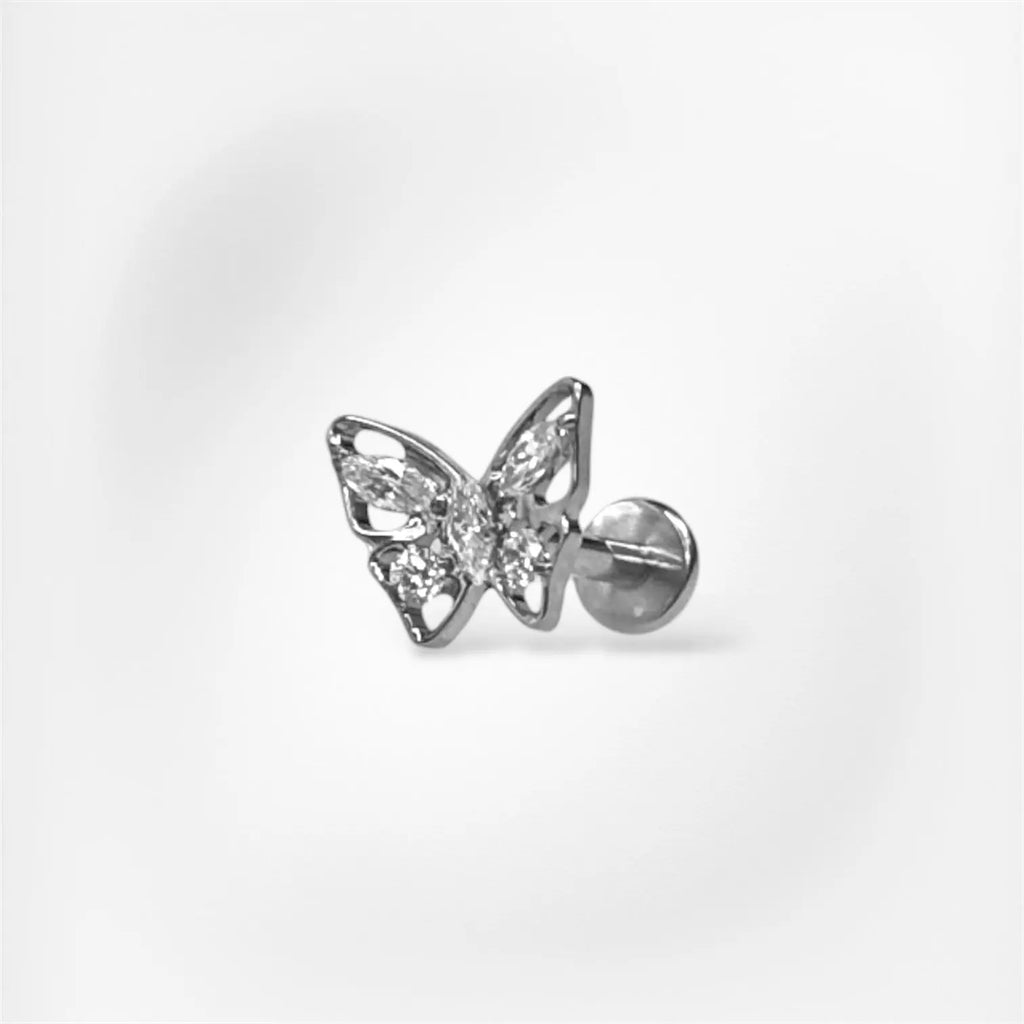 Piercing Gloria  - Labret Plumeria Piercing