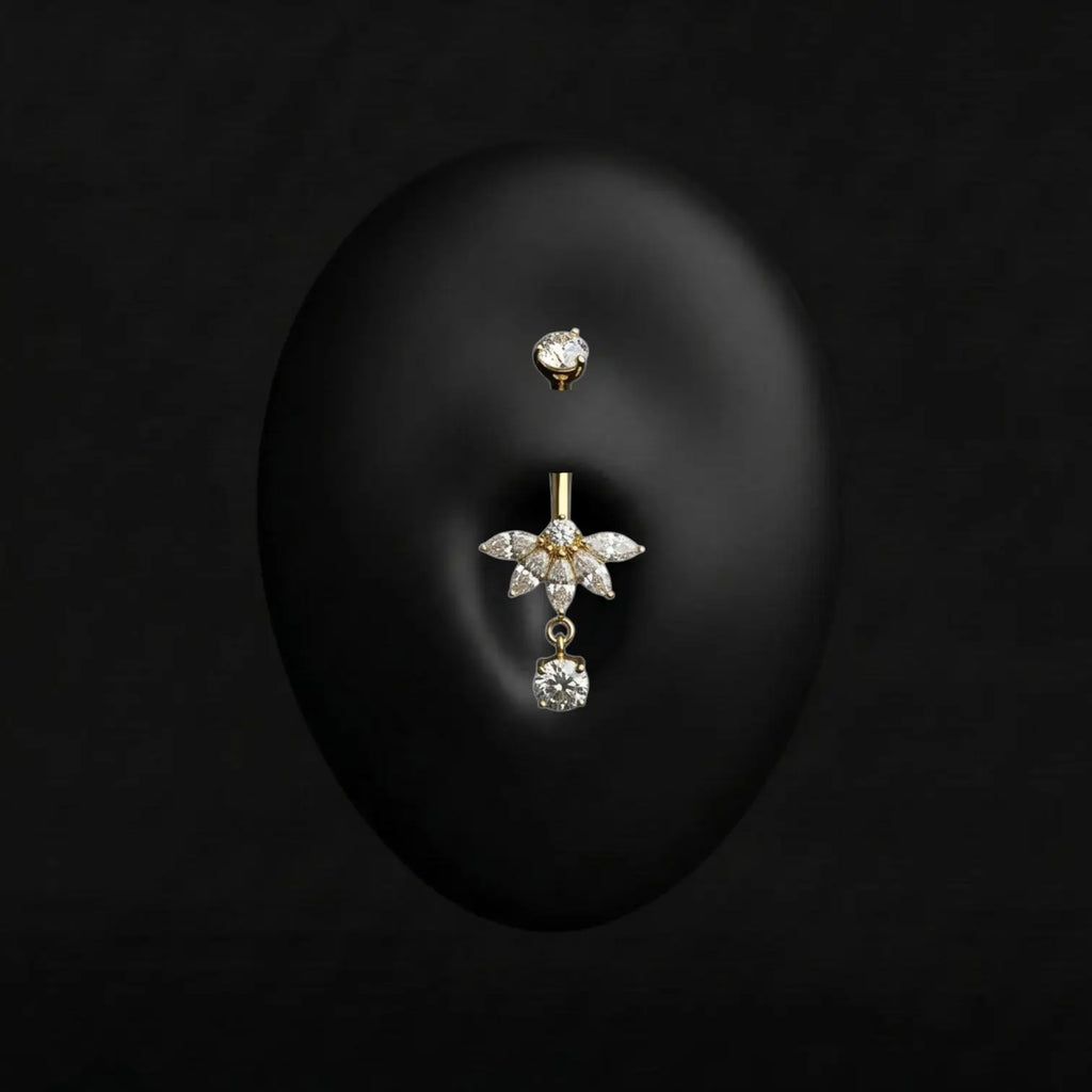 Piercing Gwenn - Banane - Nombril Plumeria Piercing