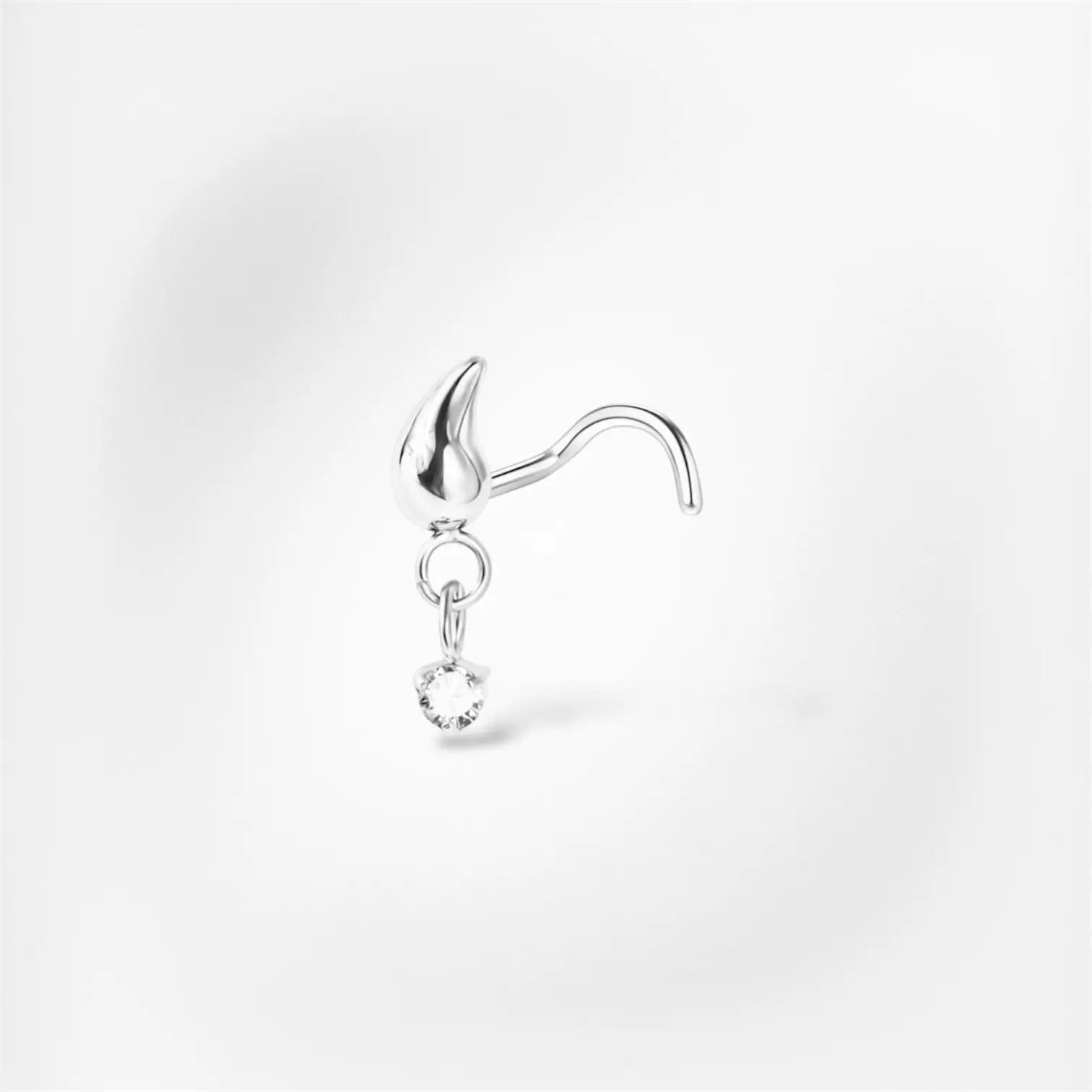 Piercing Johanna – Stud – Embout – Tige – Nez (Nostril) Plumeria Piercing