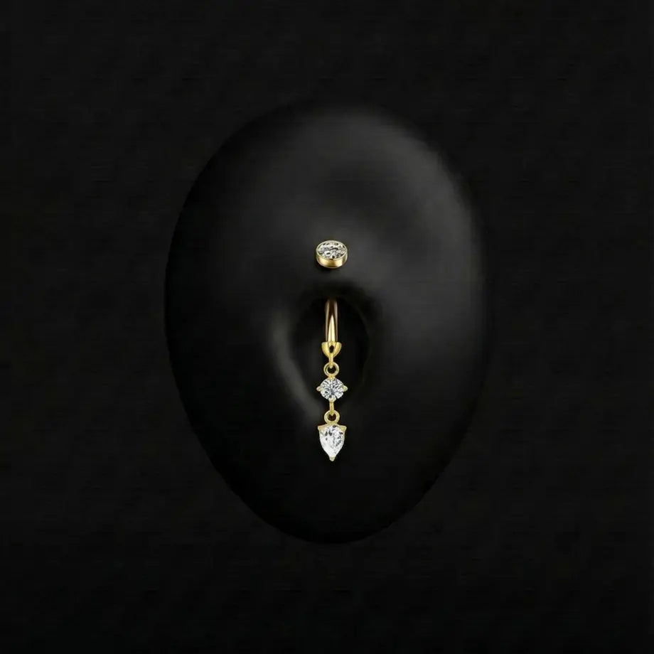 Piercing Julie - Banane - Nombril Plumeria Piercing