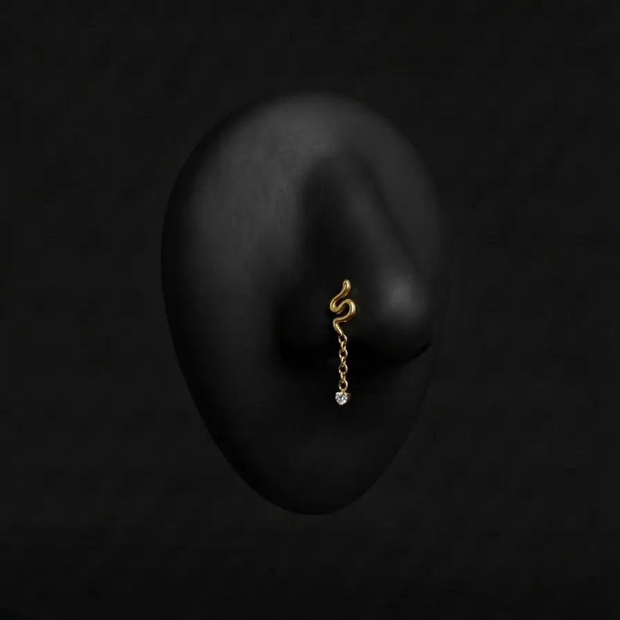 Piercing Kiara – Stud – Embout – Tige – Nez (Nostril) Plumeria Piercing