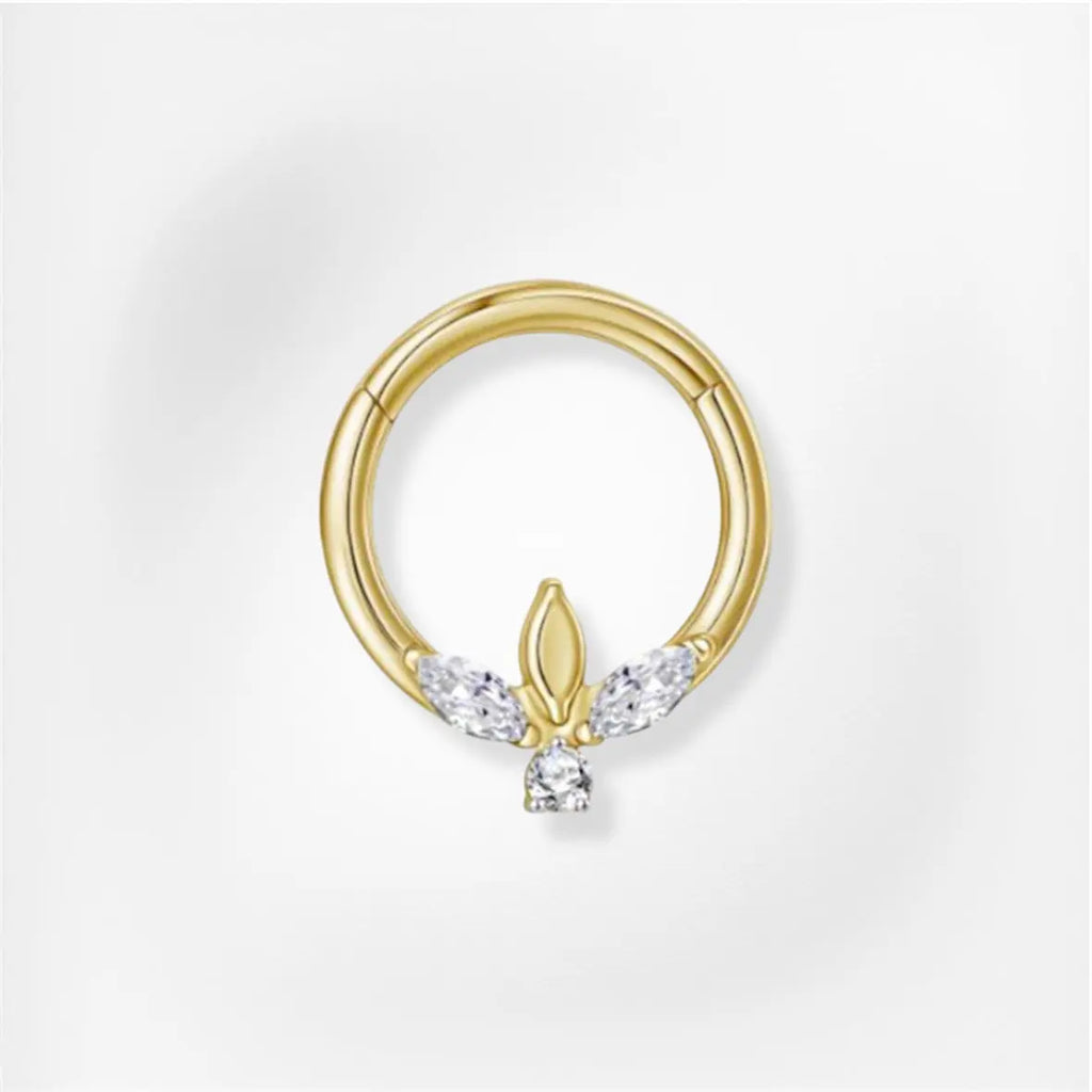 Piercing Maïna - Anneau Plumeria Piercing