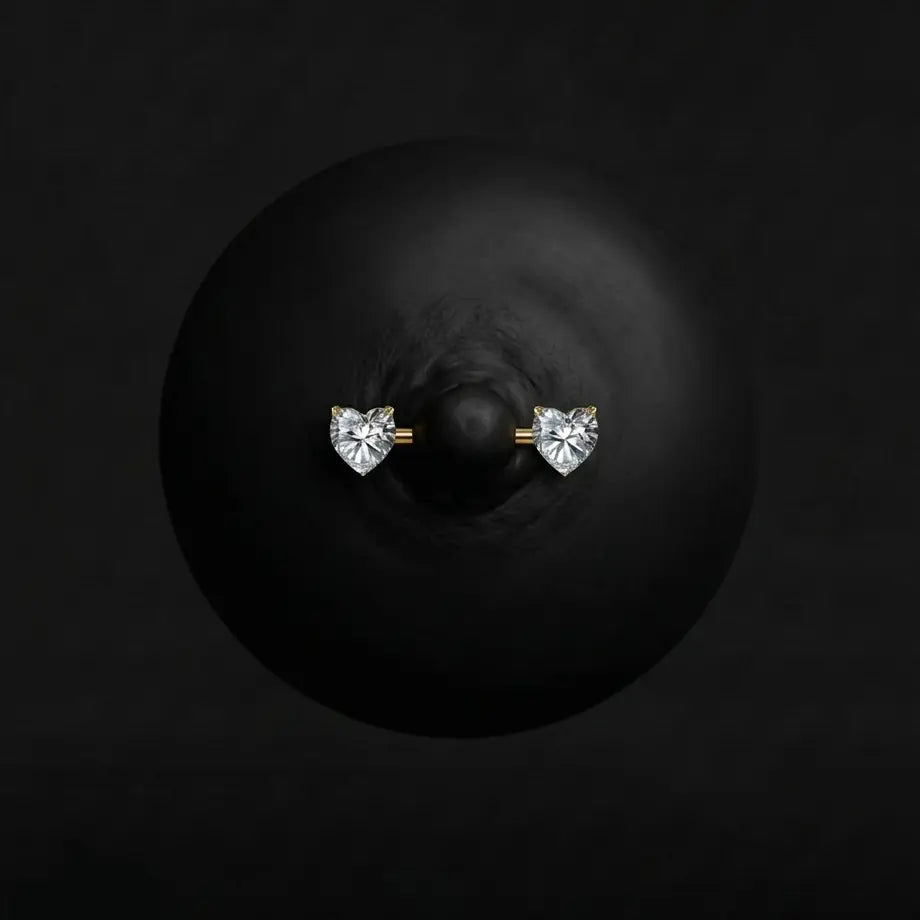 Piercing Manon - Barbells - Téton Plumeria Piercing