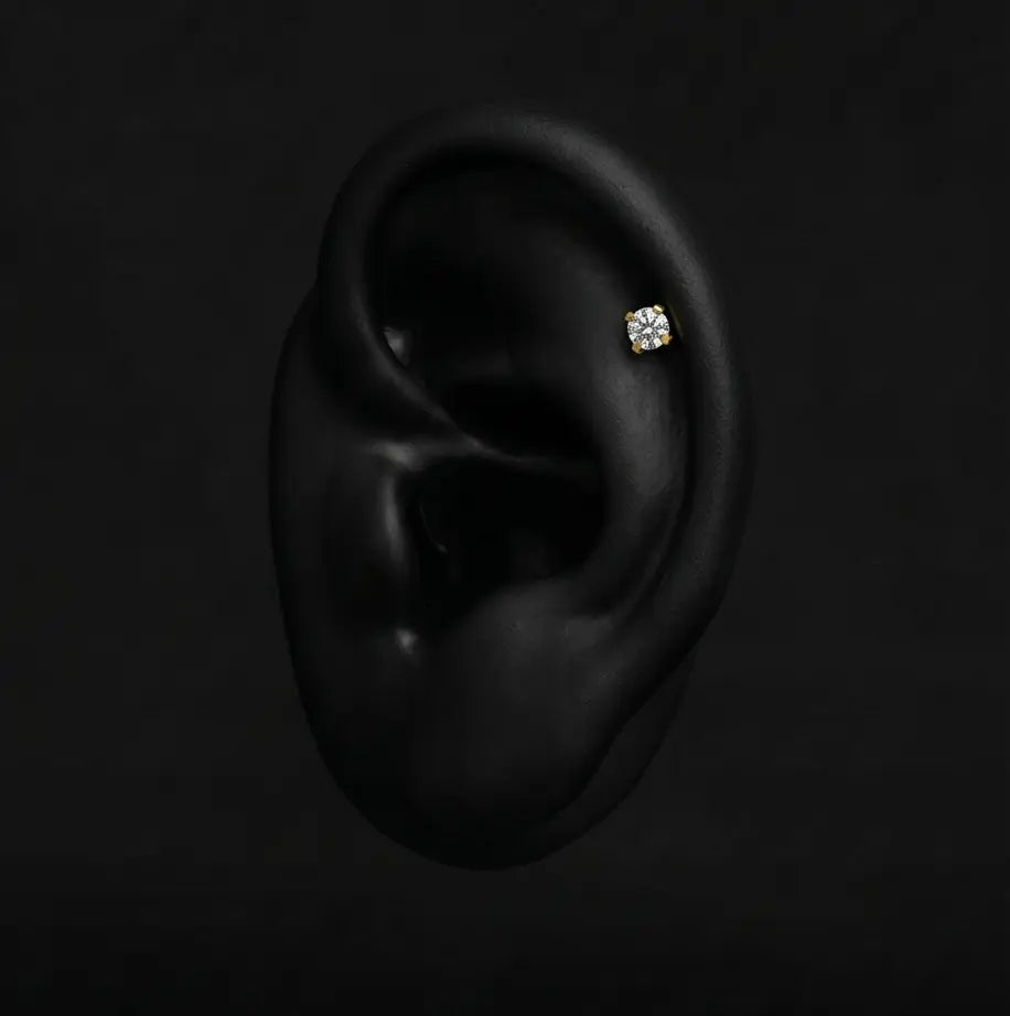 Piercing  Mia - Labret Plumeria Piercing