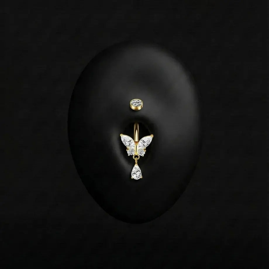 Piercing Naïa - Banane - Nombril Plumeria Piercing