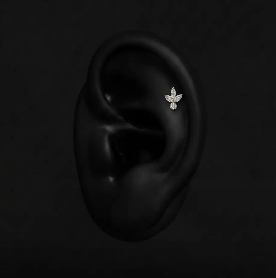 Piercing Nelsie - Labret Plumeria Piercing