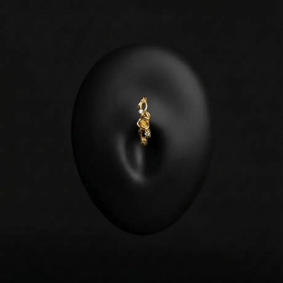 Piercing Opaline - Anneau - Nombril Plumeria Piercing