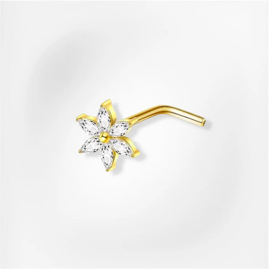 Piercing Oxane – Stud – Embout – Tige – Nez (Nostril) Plumeria Piercing
