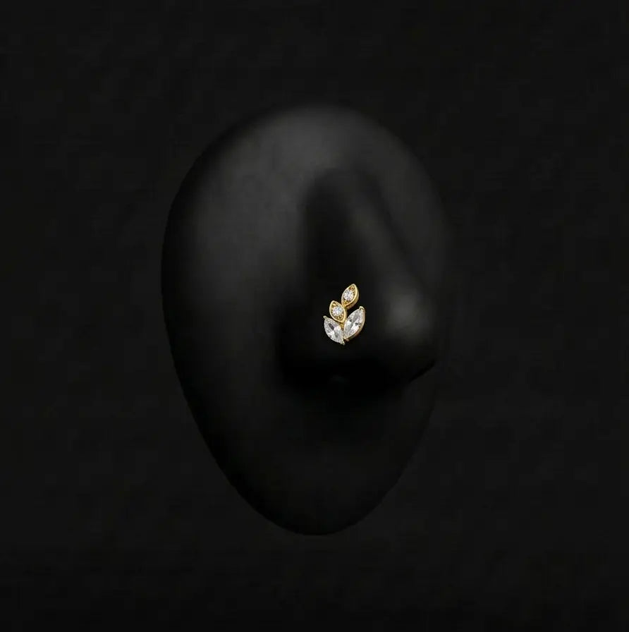 Piercing Priscilia - Stud - Nez Plumeria Piercing