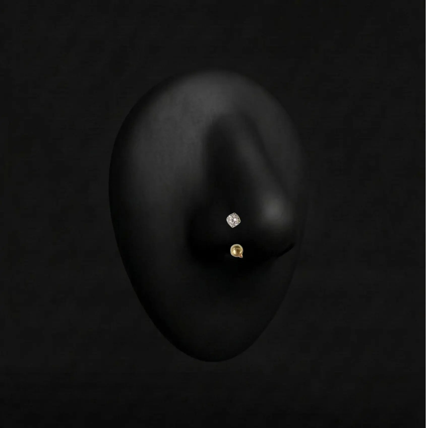 Piercing Samantha - Fer à Cheval - Nez Plumeria Piercing