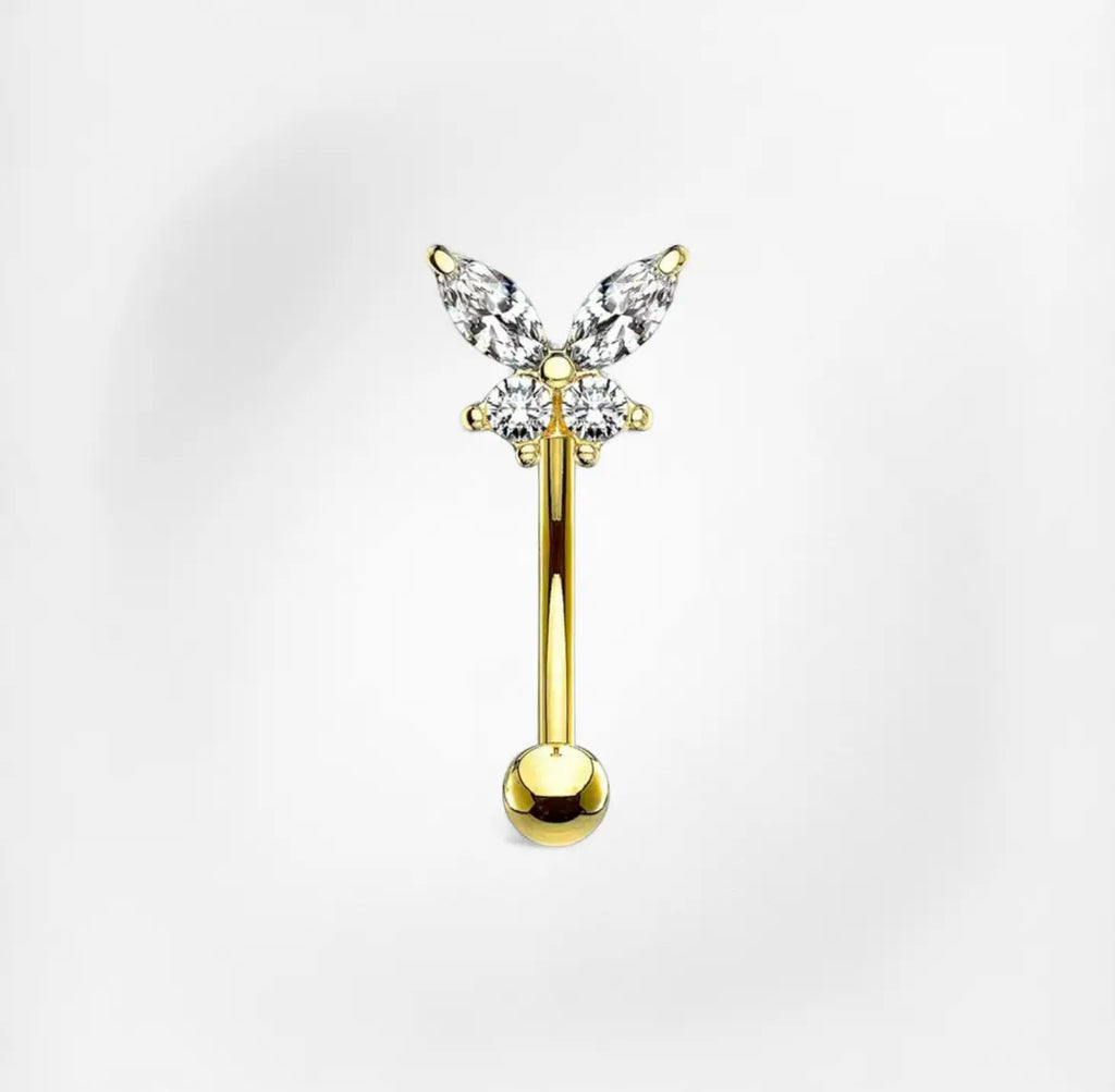 Piercing Sofia - Micro-Banane Plumeria Piercing