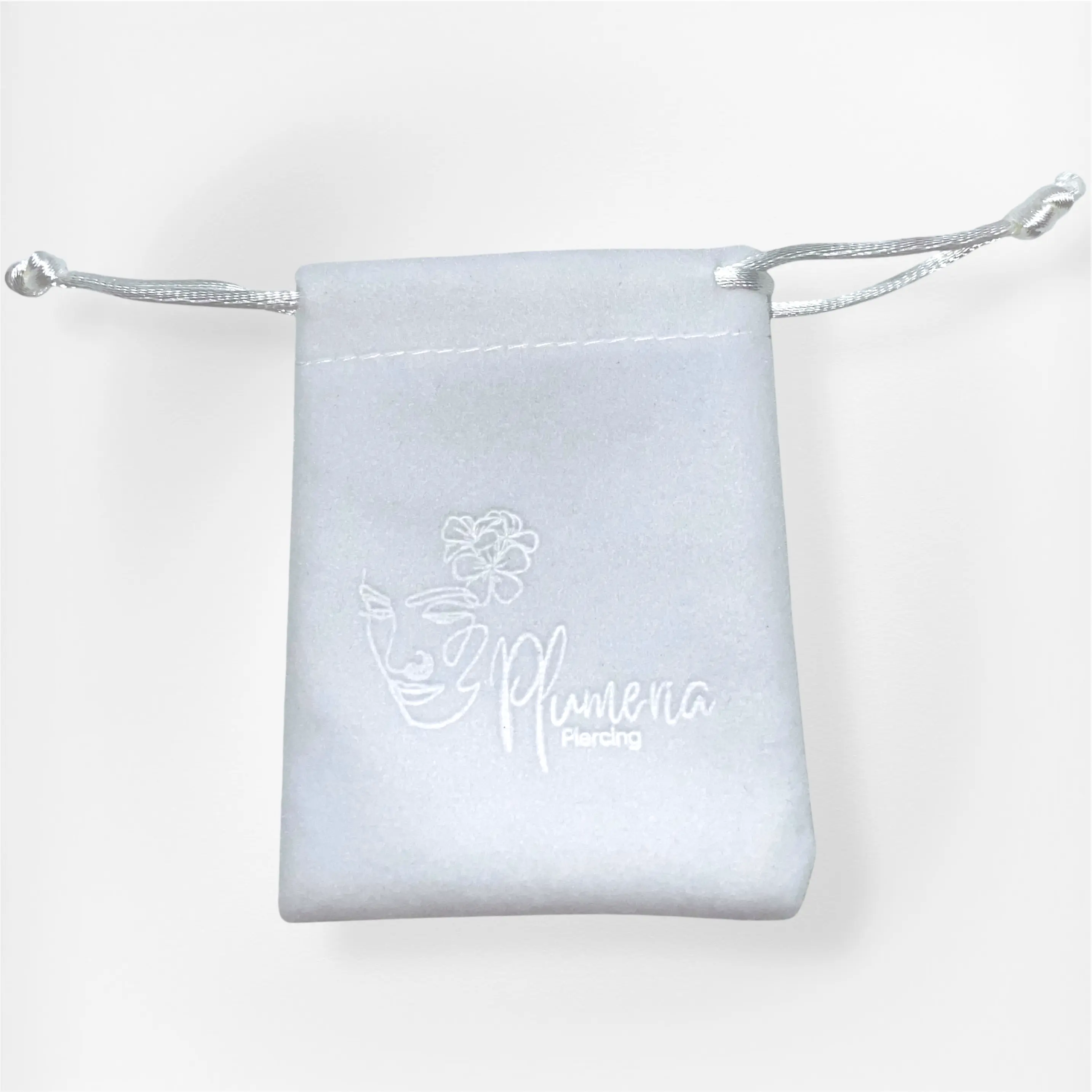 Pochon En Velours Plumeria Piercing