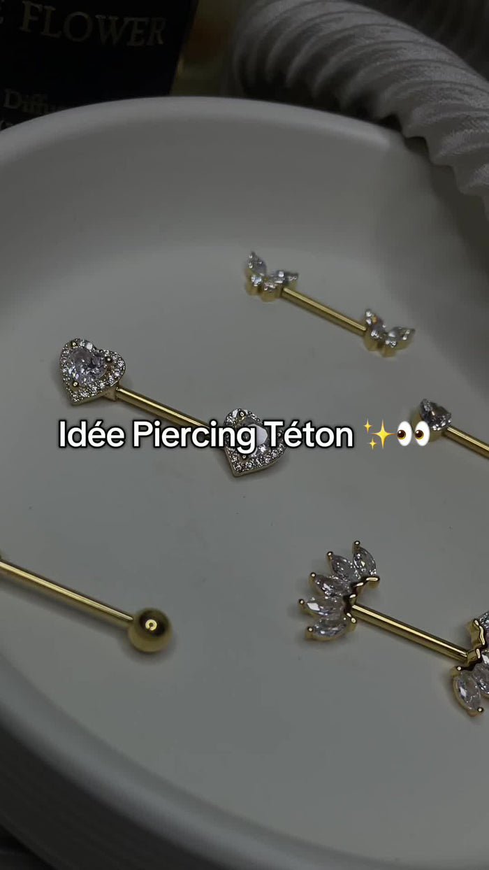 Idées de piercing téton