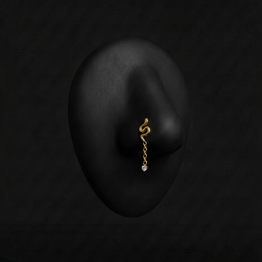 Piercing Kiara – Stud – Embout – Tige – Nez (Nostril) Plumeria Piercing