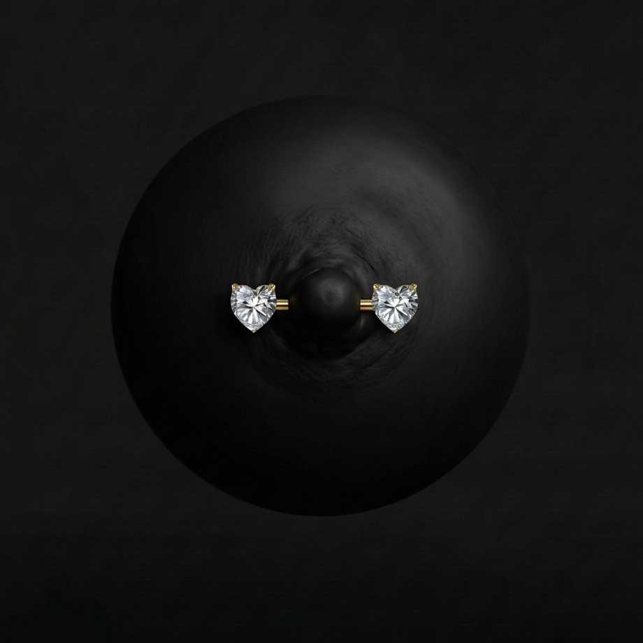 Piercing Manon - Barbells - Téton Plumeria Piercing