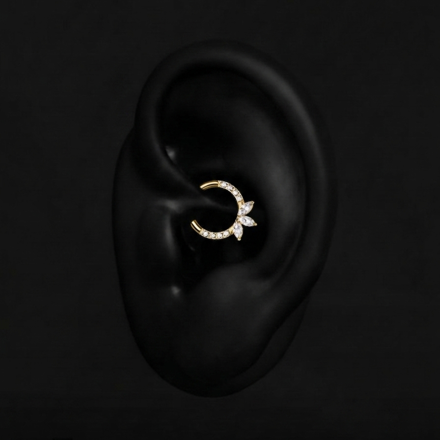 Piercing Emma - Anneau Plumeria Piercing