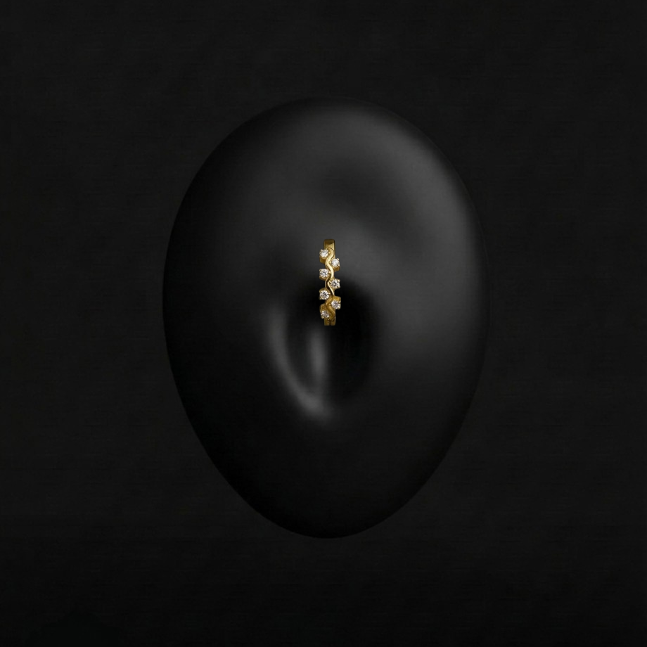 Piercing Cléophée - Anneau - Nombril Plumeria Piercing