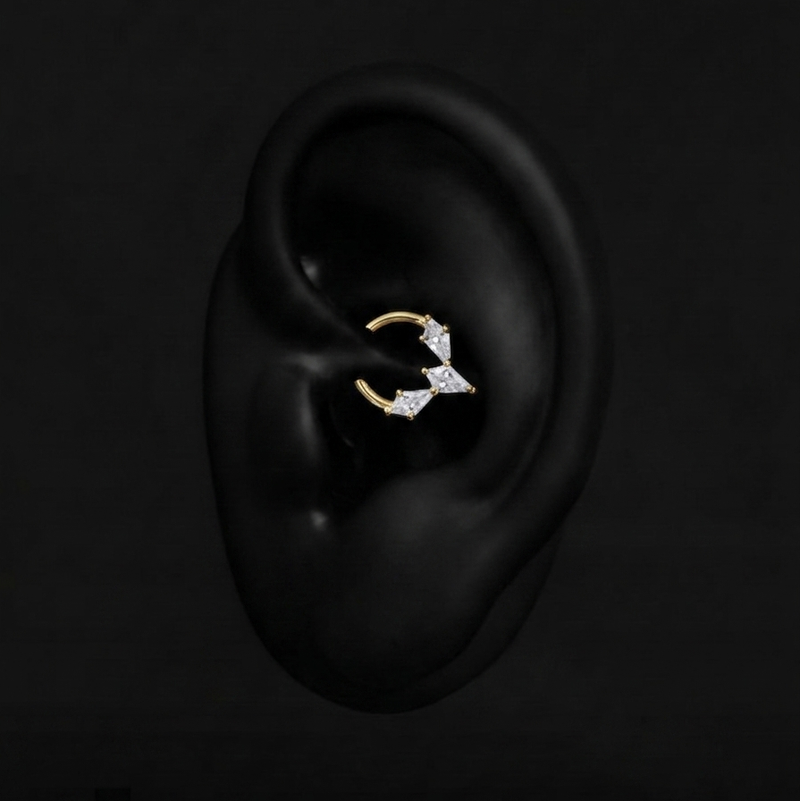 Piercing Gabie - Anneau Plumeria Piercing