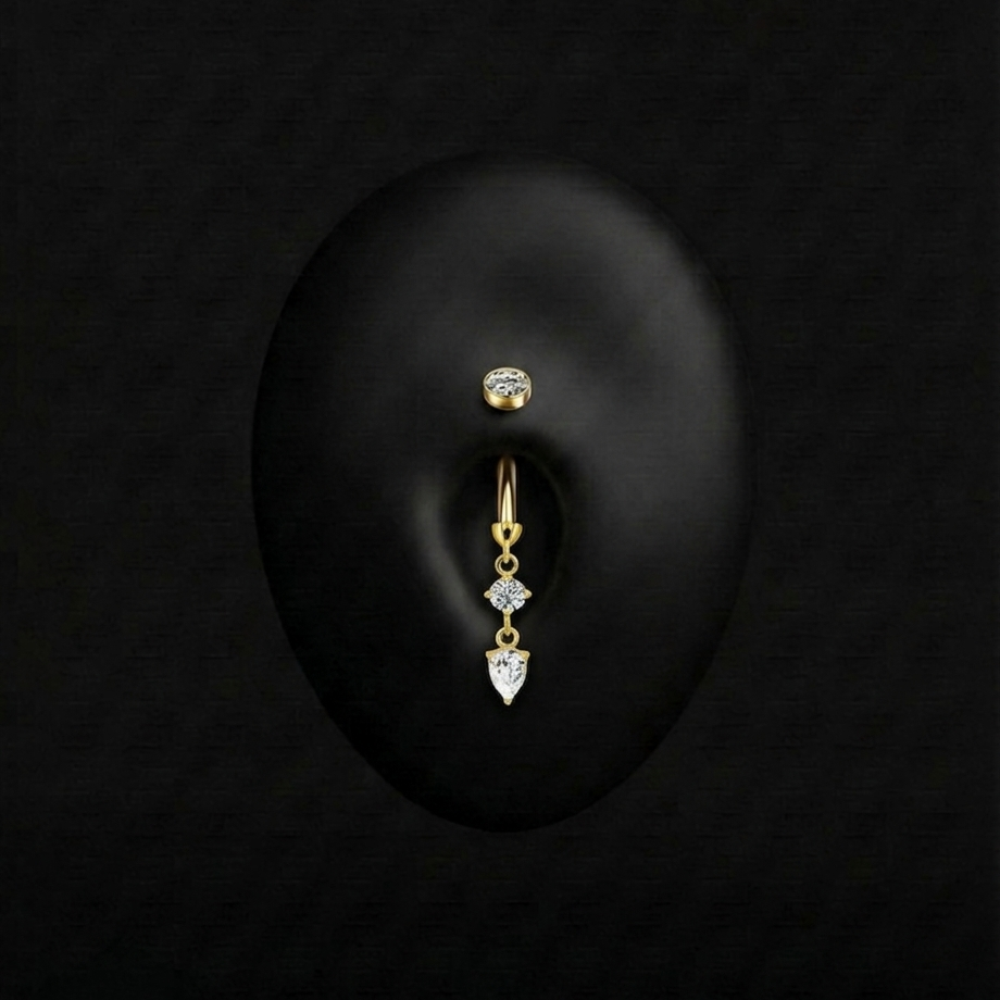 Piercing Julie - Banane - Nombril Plumeria Piercing